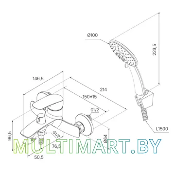 Смеситель Milardo Rora RORSB00M02 картинка 5